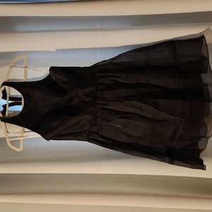 Jim Hjelm Occasions Black Organza Cocktail Dress - 12
